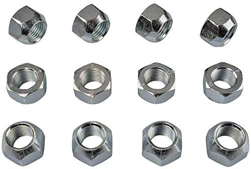 16x Silber Zink Radmuttern Mutter für STAHLFELGEN M12x1,5 SW19