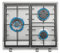 Teka EX 60.1 - Placa Gas Natural 3 Quemadores, 60 cm, Color Acero Inoxidable