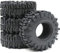 hobbysoul 4Stk RC 2.2 Mud Slingers Reifen Super Grip Soft Rock Crawler Truck Tires Tyre Höhe 124mm/4,88inch Fit 2.2 Beadlock Felgen Wheels Rims