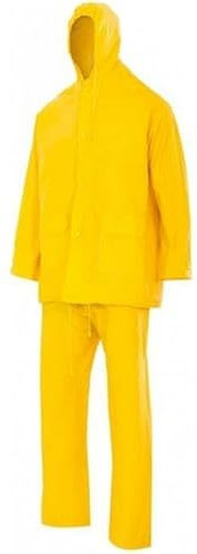 VELILLA 19000 Traje de Lluvia Dos Piezas con Capucha, Color Amarillo, Talla XXL