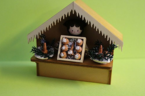 Romy Thiel Figur Marktstand Christbaumschmuck Höhe 8,0cm Neuware Original aus dem Erzgebirge