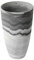 Algreen 43429 gebogen Hoch Vase Übertopf, Marmor