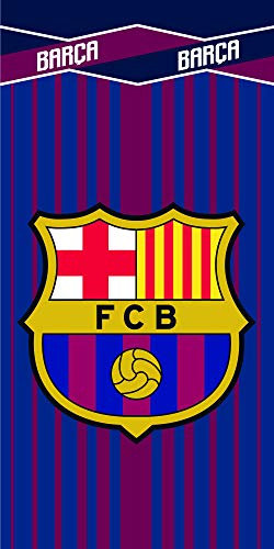 FCB Unisex Kinder Ni-fcb203-towel Toalla, Azulgrana, 140.00 x 70.00 cms