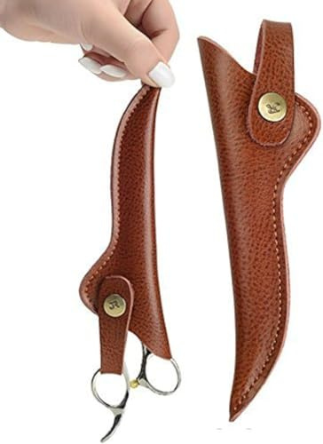 Stylisten Scheren Beutel Etui, Friseur Haarscheren Tasche aus Leder (2 Stück)
