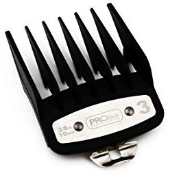 Pettine per attacco di linea professionale con guida di taglio per montaggio in metallo 3 10mm - Compatibile con i Clipper Wahl