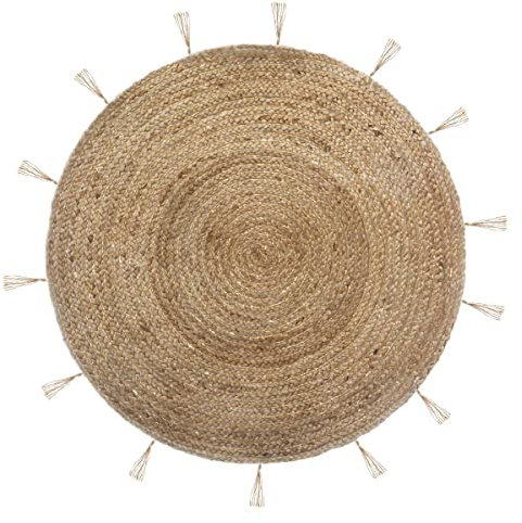 Atmosphera - Tapis Cosy'ness en Jute & Lurex D80 cm