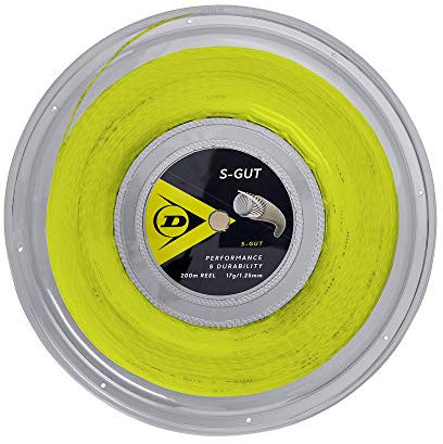 DUNLOP S-Gut 16G Tennissaite, gelb, 660 m Spule