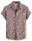 VATPAVE Mens Floral Hawaiian Shirts Short Sleeve Button Down Beach Shirts XX-Large Pink Party
