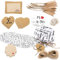Logbuch-Verlag großes 81-tlg. Deko Set für Eingemachtes - Gläserdeckchen + Sticker + Papieranhänger - Geschenkset für Hobbyköche