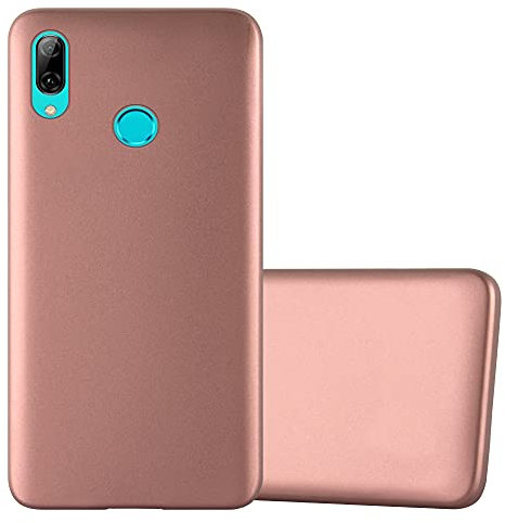 Cadorabo Custodia compatibile con Huawei P SMART 2019 / Honor 10 LITE in ORO ROSA METALLICO - Morbida Cover Protettiva Sottile di Silicone TPU con Bordo Protezione - Slim Case Antiurto Back Guscio