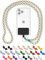 DROPLETSY Holzperlen Handykette universal, handgefertigt, Schlüsselband, Kette, Necklace zum Umhängen - kompatibel mit Allen Smartphones: Apple iPhone, Samsung Galaxy (ohne Hülle, Mint Beach)