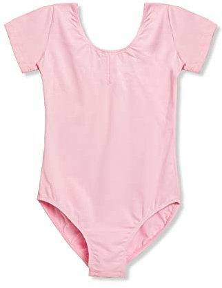 ROYAL SMEELA Mädchen Ballettanzug Kurzarm Ballett Body TanzBody Turnanzug tanz trikot für Mädchen sportbody ballet leotard schwarz