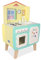 Peppa Pig - Cocina de Madera de Peppa Pig - Cocinita de 1 módulo de diseño único - con Todos los Cantos redodeados para Mayor Seguridad - Tamaño 70X30X45 cm (Deqube 913D00074)