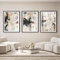 Moderne abstrakte beige Leinwand Wandkunst schwarz grau beige abstraktes Gemälde schwarz beige braun und grau Poster für Wohnzimmer Goldfolie schwarz und weiß Leinwand Wandkunst 16x24x3 unframed