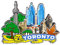 Kühlschrankmagnet Toronto Kanada, 3D-Klassisch, Holz, Wahrzeichen, handgefertigt, Handwerk, Reisen, Souvenir, Geschenk, Sammlung, Dekoration -2118