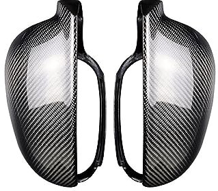 Keilriemen 2 Stück Für VW Für Golf MK5 Für GTI Für Jetta 5 Für Passat B6 B5.5 Seitenspiegelabdeckungen Kappen Übertragungsriemen (Farbe : 1 set Carbon pattern)