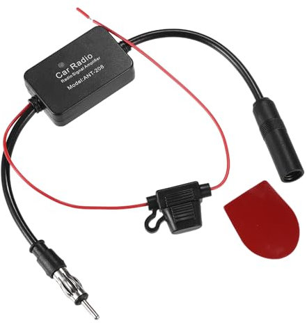 uxcell Car Radio Antenna Amplifier Signal Booster for Vehicle Car Radio