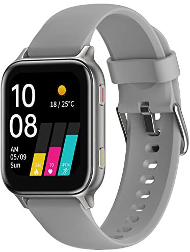 UMIDIGI Uwatch5S Smartwatch, Montre Intelligente pour Hommes Femmes, 1,7 Pouces Tracker Fitness avec SpO2, Moniteur de Sommeil, podomètre, 5ATM Montre de Sport étanche, Batterie 400mAh pour Android