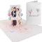 Sweetpopup® Hochzeitskarte - 3D Pop Up Karte Hochzeit Glückwunsch | Glückwunschkarte Geschenkkarte Hochzeitstag Jahrestag | Premium Metallic-Papier | Klappkarte Brautpaar,108