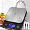 Bascula De Cocina Impermeable IP67, 0,01 Oz/0,1 G Alta Precisión, 11 Lb/5 Kg, Lavable, Plataforma De Pesado De Acero Inoxidable, Bascula Cocina USB Recargable Para Cocinar, Hornear, Perder Peso, Etc.