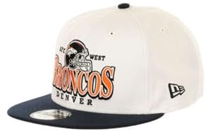 New Era Denver Broncos NFL White Original Teamcolour Helmet Blue 9Fifty Snapback Cap - One-Size
