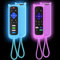 Schutzhülle für Roku-Fernbedienung, Abdeckung für Hisense/TCL Roku TV Steaming Stick/Express, Silikon-Schutzhülle, Universal-Ersatzhülle, leuchtet im Dunkeln, Violett, Blau, 2 Stück