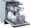 Oranier Spülmaschine 60 cm - vollintegrierbare Einbau Geschirrspülmaschine mit FloorLight - 6 Programme - Spülautomat für 14 Gedecke - GSV660