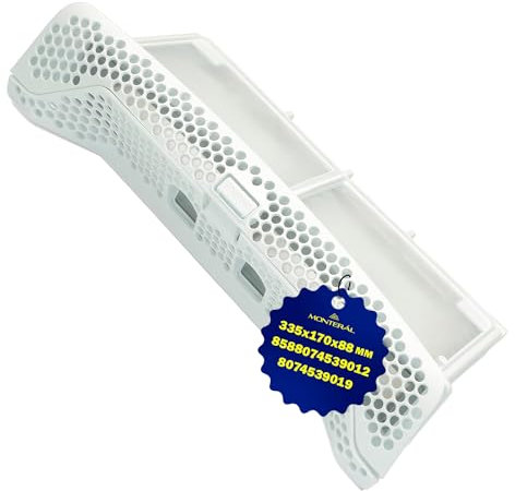 Flusensieb Filter für Trockner 335x170x88 mm mit dem Originalcode 8074539019 8588074539012 für Electrolux für Zanussi für Aeg - Garantie 10 Jahre - MONTERAL