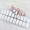 Soft Gel Nail Stickers - 20 Full-Cured Wraps, Salon Lasting, No UV/LED Lamp (42-White)