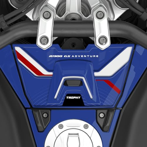 Az Graphishop Adesivo Vano porta oggetti in Resina effetto 3D Compatibile con Bmw R 1300 GS Adventure Protezione da urti e graffi Made in Italy FM-1150 (Trophy)