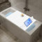 Badewanne Abdeckung, Faltbare Badewanne Brett, wasserdichte, staubdichte Badewanne Tablett, Isolierung PVC Badewannen, langlebige Isolierplatte für Haus, Badezimmer, Spa Erfahrung (70 * 160cm (Weiß))