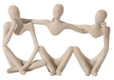 Netoches Nordische Abstrakte Mini-Goldfiguren, Skulptur, Statue, Heimdekoration, Zubehör, Wohnzimmer, Arbeitszimmer, B