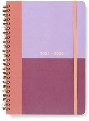 Letts of London akademischer Kalender Colour Block A5 Woche auf 2 Seiten multilanguage Raspberry 25/26