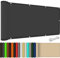 ACHBGTMQ Voile d'ombrage imperméable 185 x 480 cm 98% Anti-UV Protection Solaire Filet de Protection Solaire pour Balcon Carports Kennel Gris foncé Ombre avec œillets et Corde