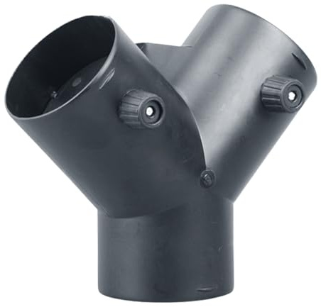 Typ-Y Kanalanschluss, 3-Wege Trockner-Entlüftungs-Splitter, 60mm / 75mm | Lufterhitzerventil Entlüftungskanalverbinder Entlüftungsverteiler Mit 2 Luftvolumens Steuerung Ventilen Luftauslass Für Heizu