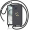 Yichxu Handyband für iPhone 15 Hülle mit Band, Herz Design Necklace Handyhülle zum Umhängen Kordel, Stoßfest Schutzhülle mit Kette, Weich TPU Liquid Silikon Case für iPhone 15, Schwarz