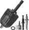 Lumlflc Keyless Drill Chuck Adapter 1/4Hex Shank Lock Key 1/2 Socket Square Adapter, Drill Chuck forImpact Driver