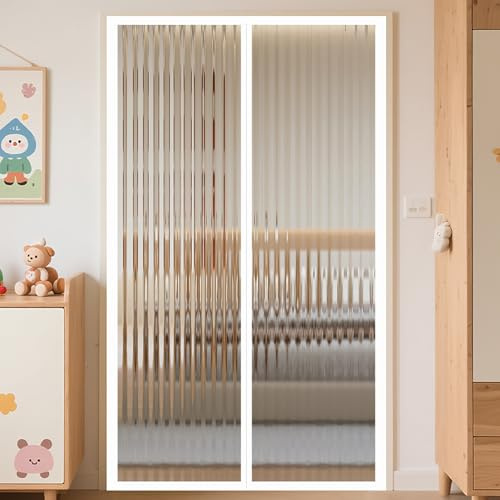 Tenda per Porta Magnetica Isolante Termica in PVC,Chiusura Automatica | Tende Termiche Isolanti per Il Freddo Inverno a Prova di Vento Tenere Caldo per porta cantina balconi terrazze Soggiorno
