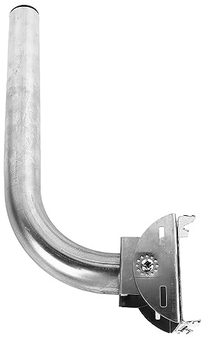 KIMISS Aerial Pole and Brackets Set for Use - Adjustable 36cm Antenna Mounting Pole with Universal Bracket for Weather Stations