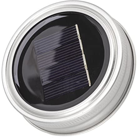 RASTKY Solar-Einmachglas-Lichter für den Außenbereich, Deckel mit 20 LEDs – 6,6 Fuß Wasserdichter Solar-Feenschnur-Deckel. Regelmäßige Einmachgläser, Perfekte Dekoration für Ihren Garten, Ihre