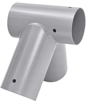 Relaxdays Fixation pour balançoire en A, Angle 100°, Poteau Rond Ø100mm, Acier Carbone poudré, Gris