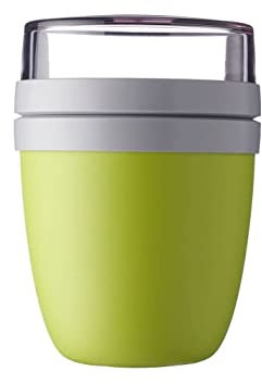 Mepal - Lunchpot Ellipse 107648091200 - Limited Edition Lemon Lime, Grün – 500 ml praktischer Müslibecher, Joghurtbecher, To go Becher – Geeignet für Tiefkühler, Mikrowelle und Spülmaschine, 700 ml