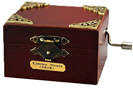 Retro-Spieluhr YouTang (TM), aus Holz in Miniaturgröße, 18 Noten, Handkurbel, Musikspielzeug, holz, stil 1, Tune:Carrying You from Castle in the Sky