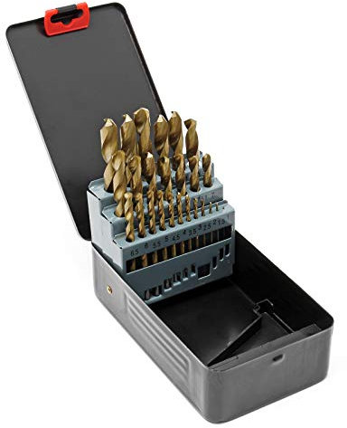 Juego de brocas en espiral HSS Set 25 uds. Brocas de metal Ø1-13 mm Brocas de acero Universales