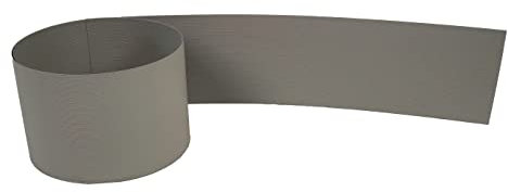 Gartenwelt Riegelsberger Premium Sichtschutzstreifen Sichtschutz Hart PVC Doppelstabmatten Streifen Made IN Germany 1 Stück Steingrau