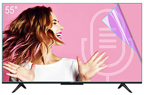 ZSLD - Pellicola protettiva per schermo TV da 32 a 80 pollici, filtro anti luce blu e antiriflesso, per alleviare l'affaticamento degli occhi, per LCD LED OLED QLED HDTV, 55, 1211 x 682 mm