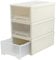 Jandson 6 Quart Stacking Chest Storage Drawer Box, Desktop Office Organizer, Pack of 3