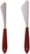 LUTER 2 Pezzi di Raschietto per Miscelare La Pittura Set di Coltelli per Pittura Tavolozza con Spatola in Acciaio Inossidabile, per Pittura Acrilica a Olio