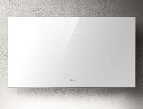 Elica PLAT-WH-80 80 cm Chimney Cooker Hood - White Glass - A Rated