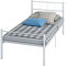 Panana NEW Cheap Strong Single Bed Metal Frame WHITE Quality Express (White)
